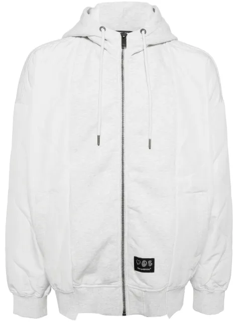 FIVE CM quited hooded jacket