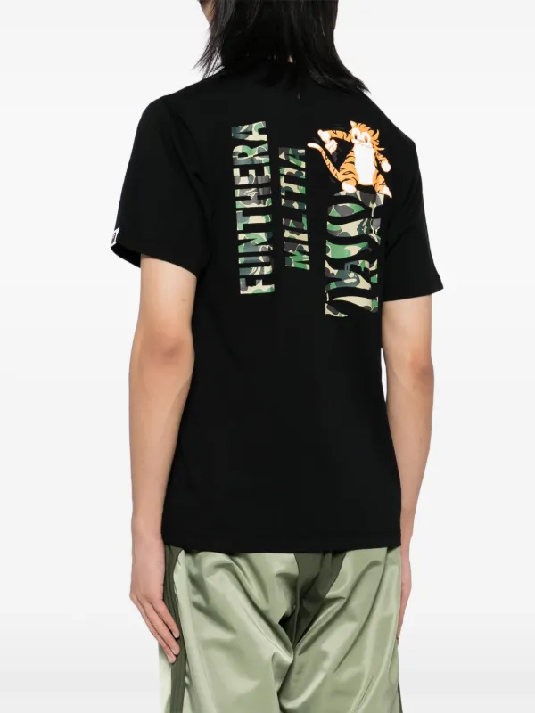 A BATHING APE® ABC CAMO Tiger Tee | Black | FARFETCH BH