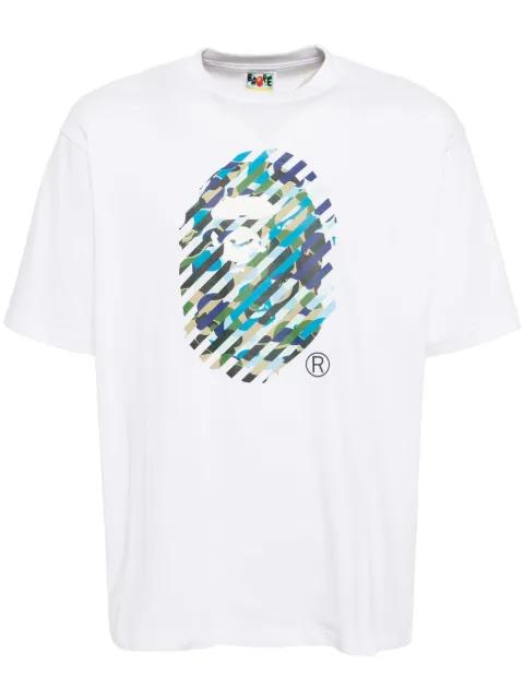 A BATHING APE® logo-print cotton T-shirt