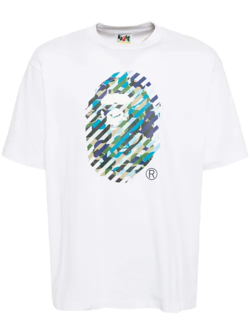T-shirt en coton à logo imprimé - A BATHING APE® - Modalova