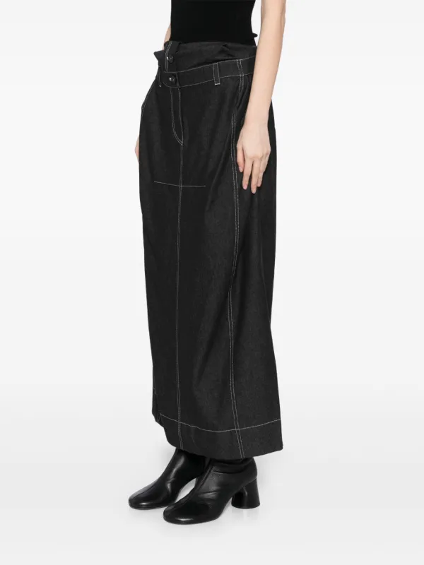 Low Classic Double Waist Maxi Denim Skirt | Black | FARFETCH CA Low Classic Double Waist Maxi Denim Skirt | Black | FARFETCH CA