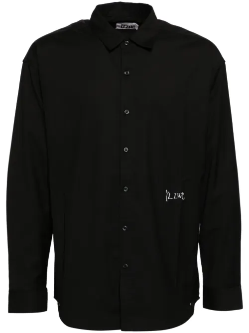 Chemise en coton à logo brodé - izzue - Modalova
