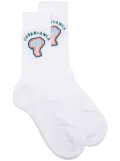 Casablanca Rainbow Mushroom socks - White