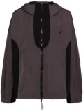 FIVE CM hooded zip-up jacket - Black