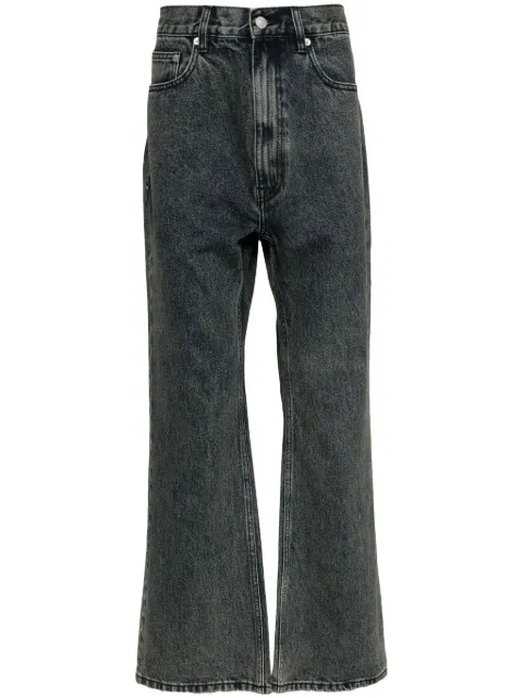 izzue jeans rectos con efecto lavado