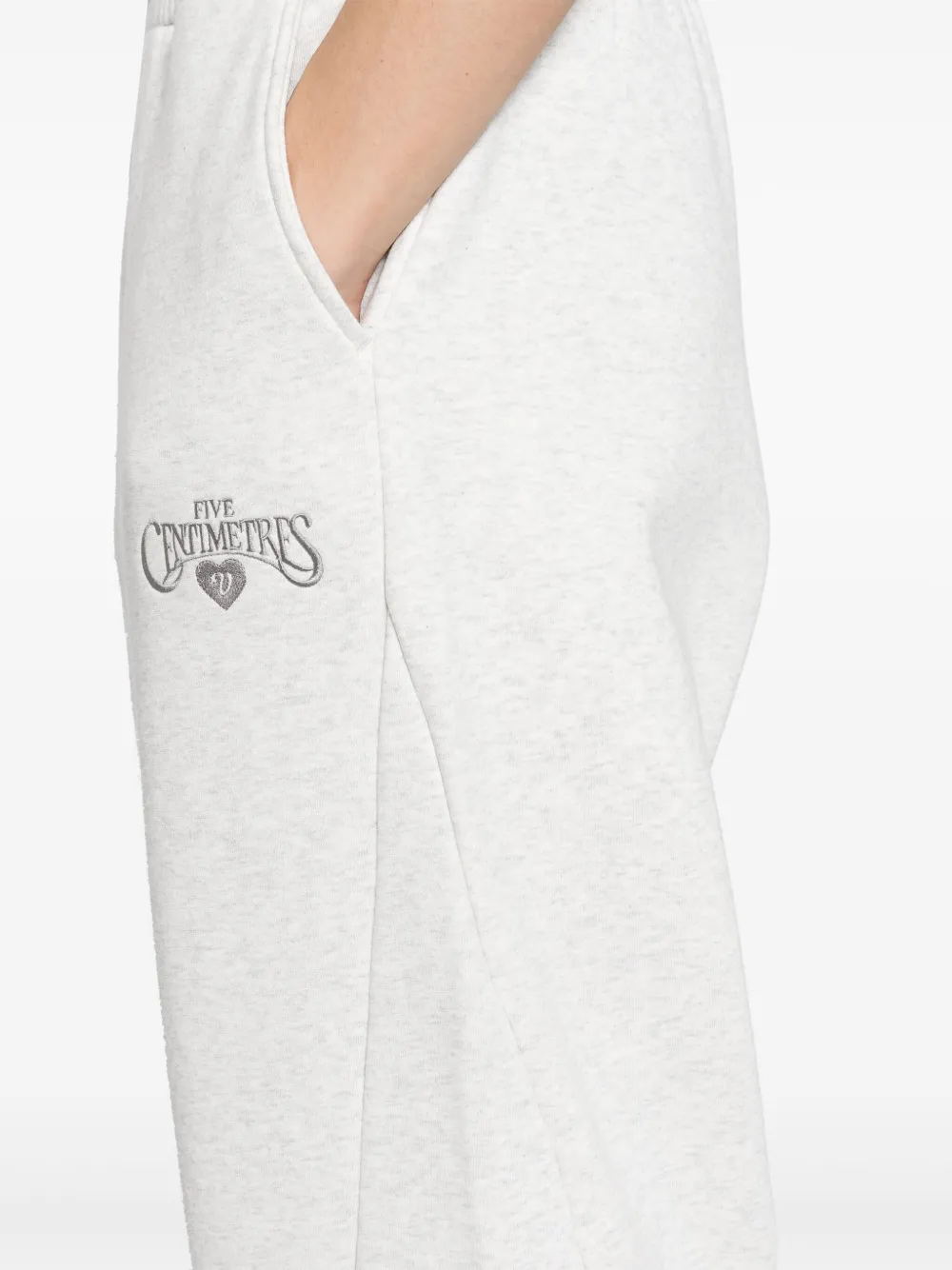 FIVE CM Trainingsbroek met geborduurd logo Grijs