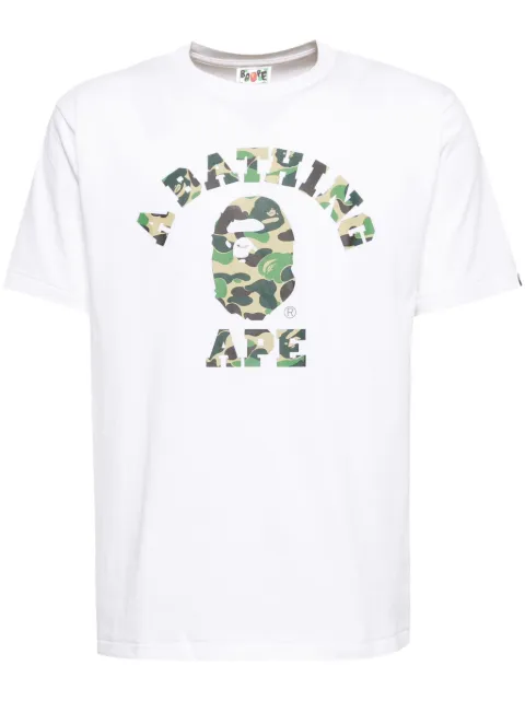 A BATHING APE® logo-print cotton T-shirt
