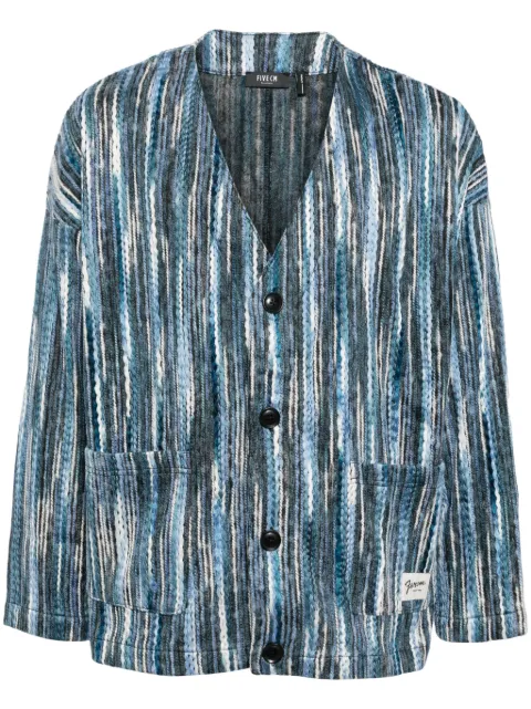 FIVE CM striped cardigan