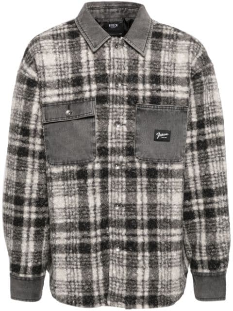 FIVE CM tweed shirt jacket