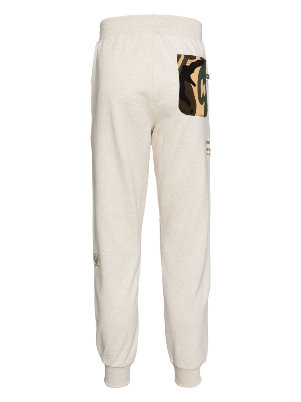 Shop Aape By A Bathing Ape Logo-patched Track Pants In Brown