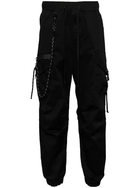 Musium Div. logo-patch tapered trousers