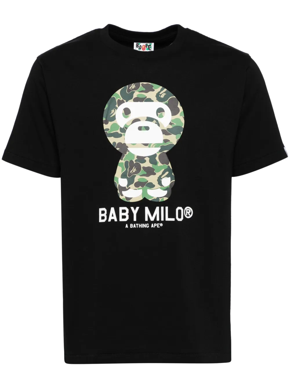 A BATHING APE® Abc camo baby milo Tee - Black