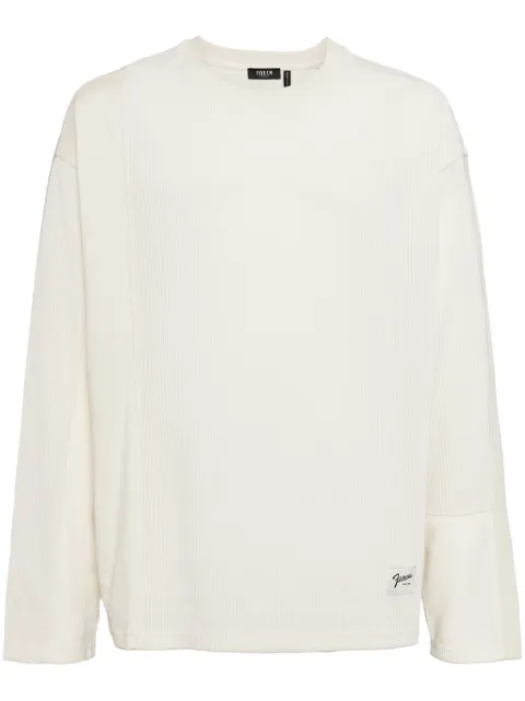 FIVE CM logo-patch crew-neck sweatshirt