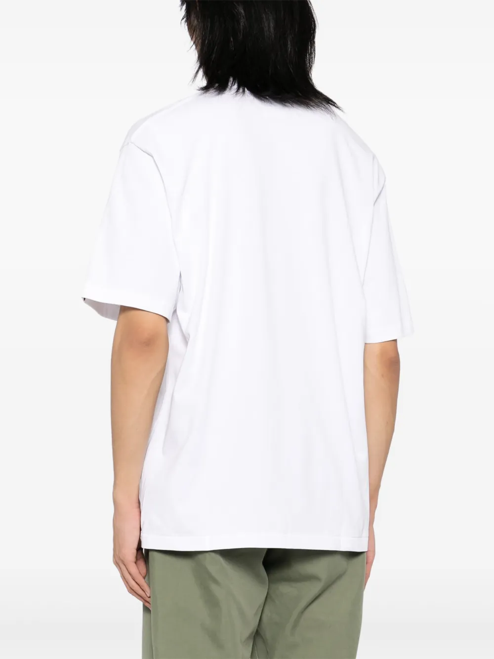 A Bathing Ape Logo-printed T-shirt In White
