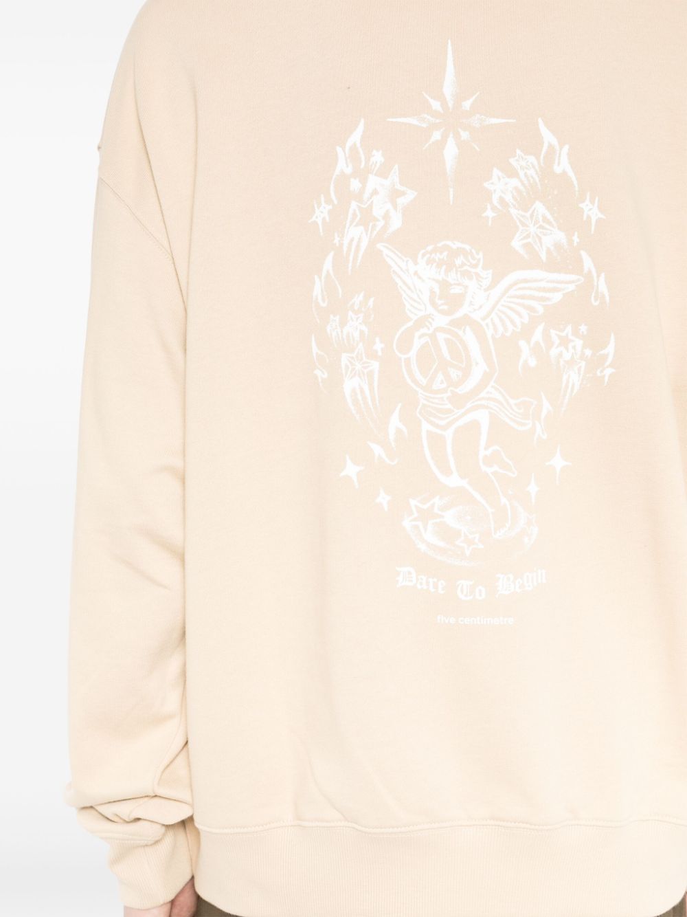 Shop Five Cm Graphic-print Cotton Sweatshirt In 褐色