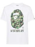 A BATHING APE® logo-printed T-shirt - White