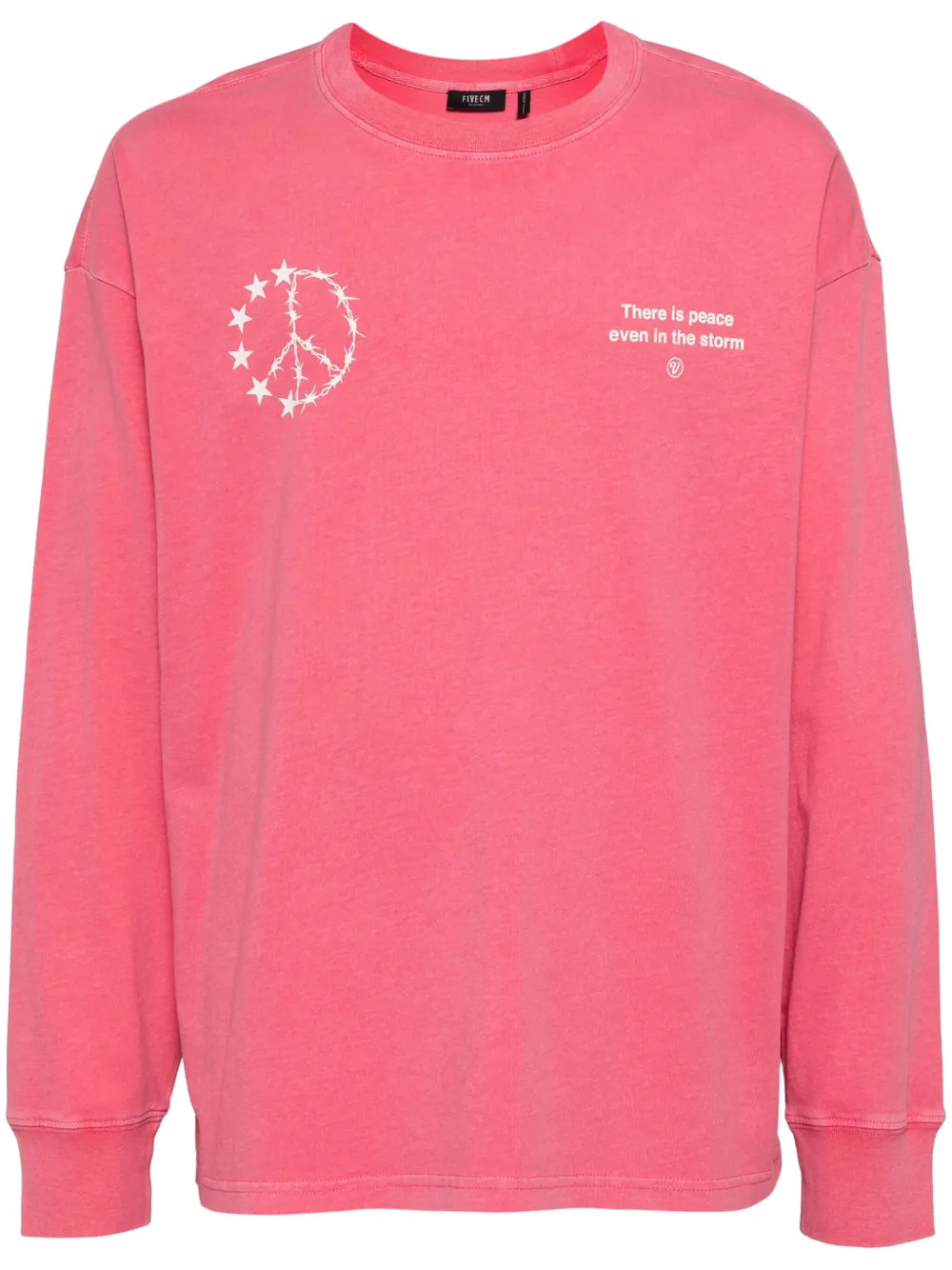 FIVE CM T-shirt met logoprint Roze