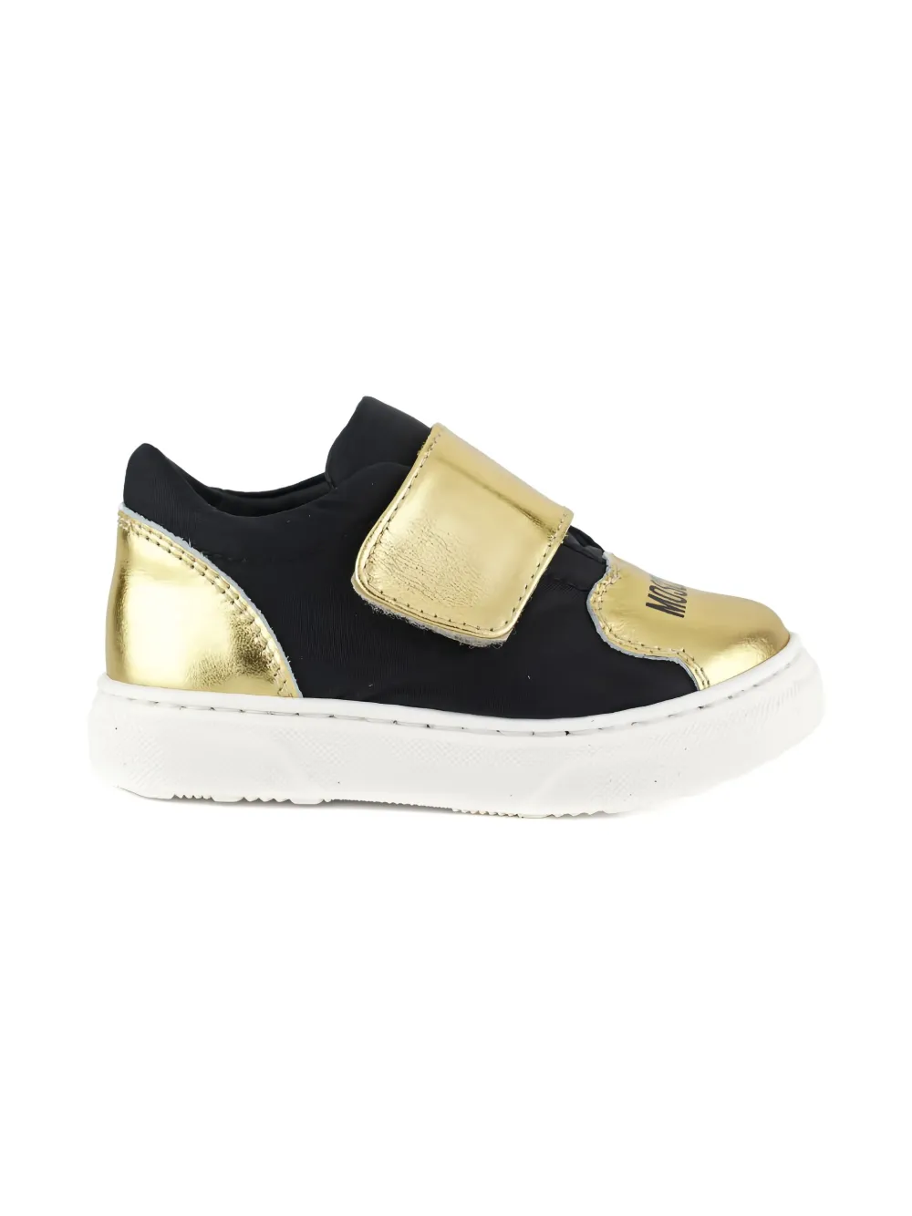 Moschino Babies' Touch-strap Sneakers In Multi