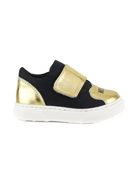 Moschino Kids touch-strap sneakers