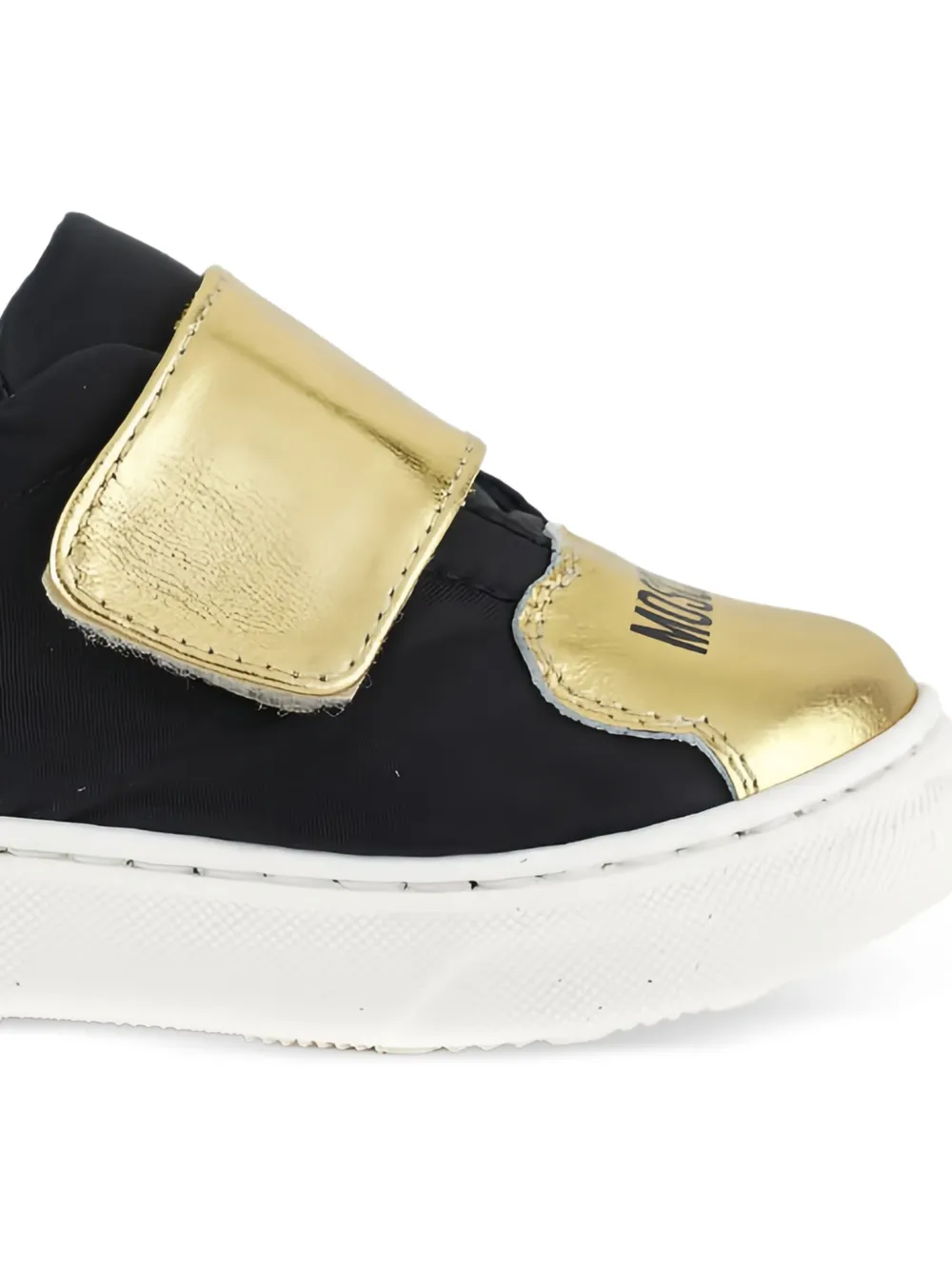 Moschino Kids Sneakers met klittenband Zwart