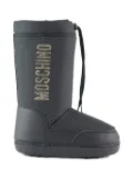 Moschino Kids logo-detail snow boots - Black