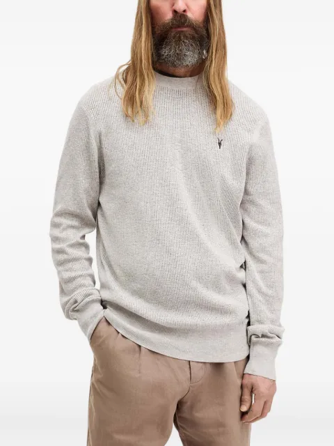 AllSaints logo-embroidered crew-neck sweater