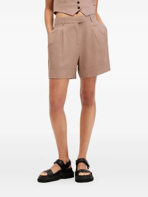 AllSaints pleated-cuffed shorts