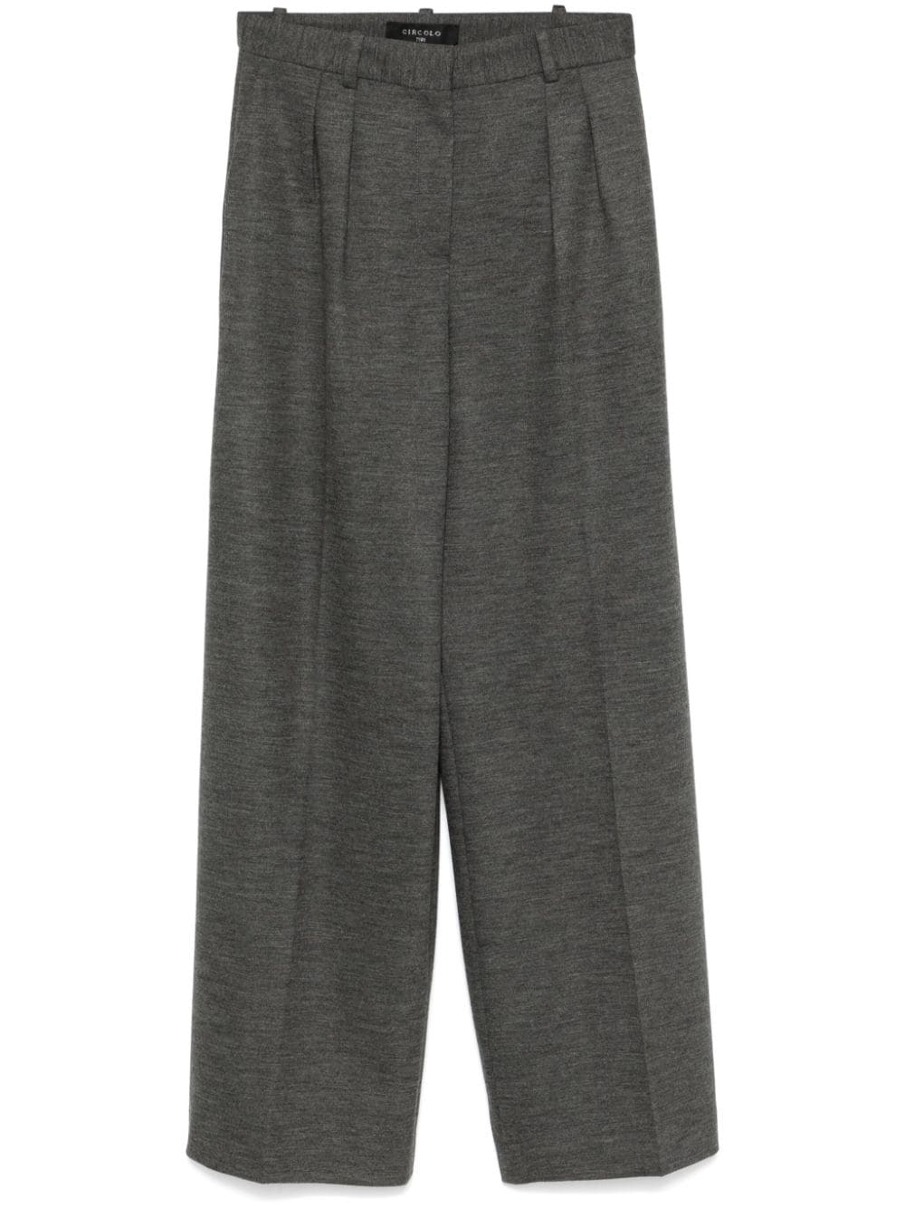 Shop Circolo 1901 Wide-leg Trousers In Grey