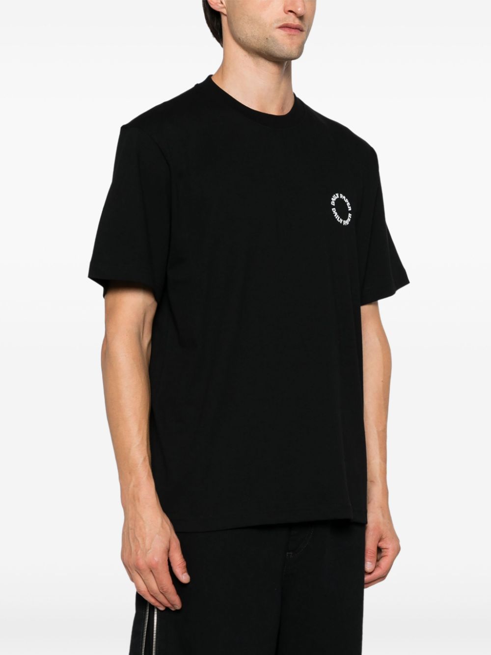 Shop Daily Paper Orbit T-shirt In Black