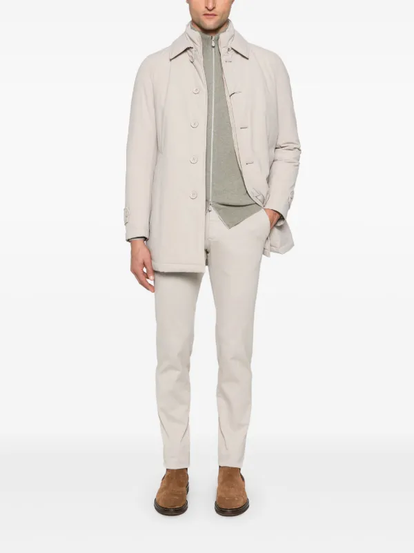 ブルネロクチネリ　グリーン　ジップアップカーディガン　カシミア100 Brunello Cucinelli カシミア カーディガン | グリーン | FARFETCH JP