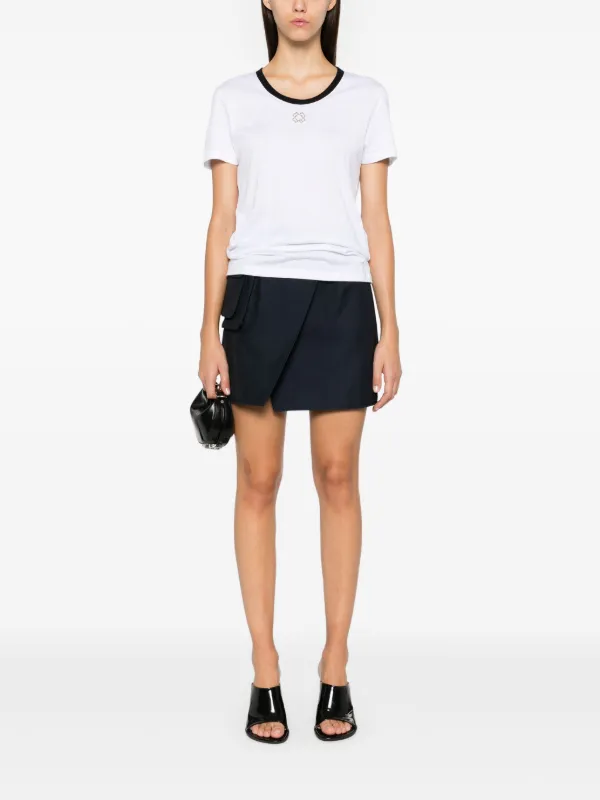 【関税込み】Givenchy ホワイト Crystals 4G Tシャツ Givenchy crystal-embellished 4g T-shirt | White | FARFETCH