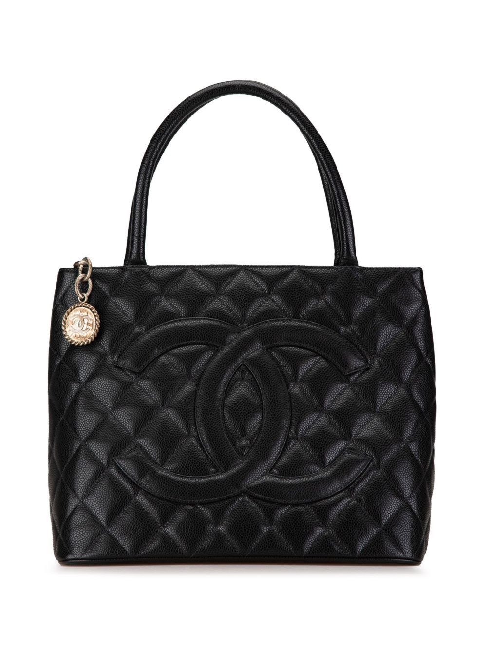 Affordable HOT SALE CHANEL 2005-2006 Caviar Medallion tote bag Women