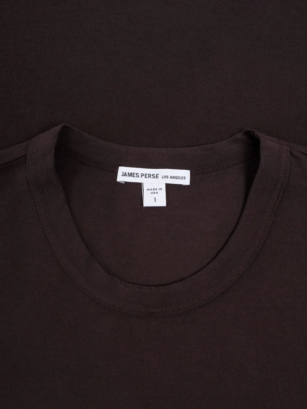 James Perse T-shirt met ronde hals Bruin