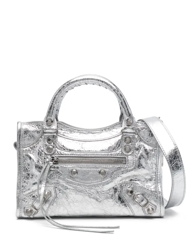 Balenciaga Mini Le City Tote Bag Silver FARFETCH IE