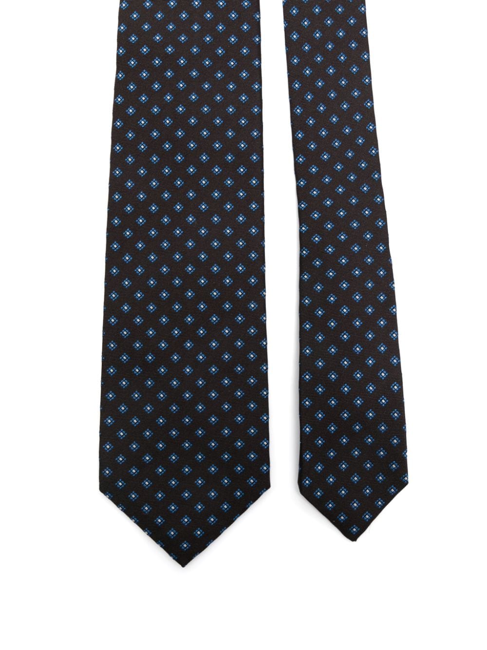 Barba graphic-print tie - Bruin