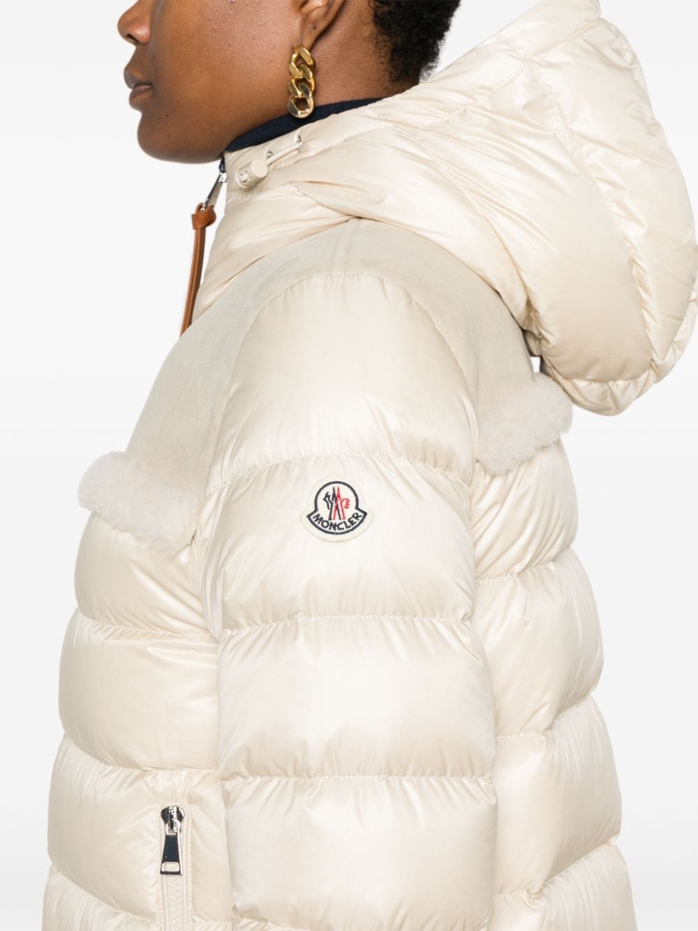 Shop Moncler Beauvais Jacket In Neutrals