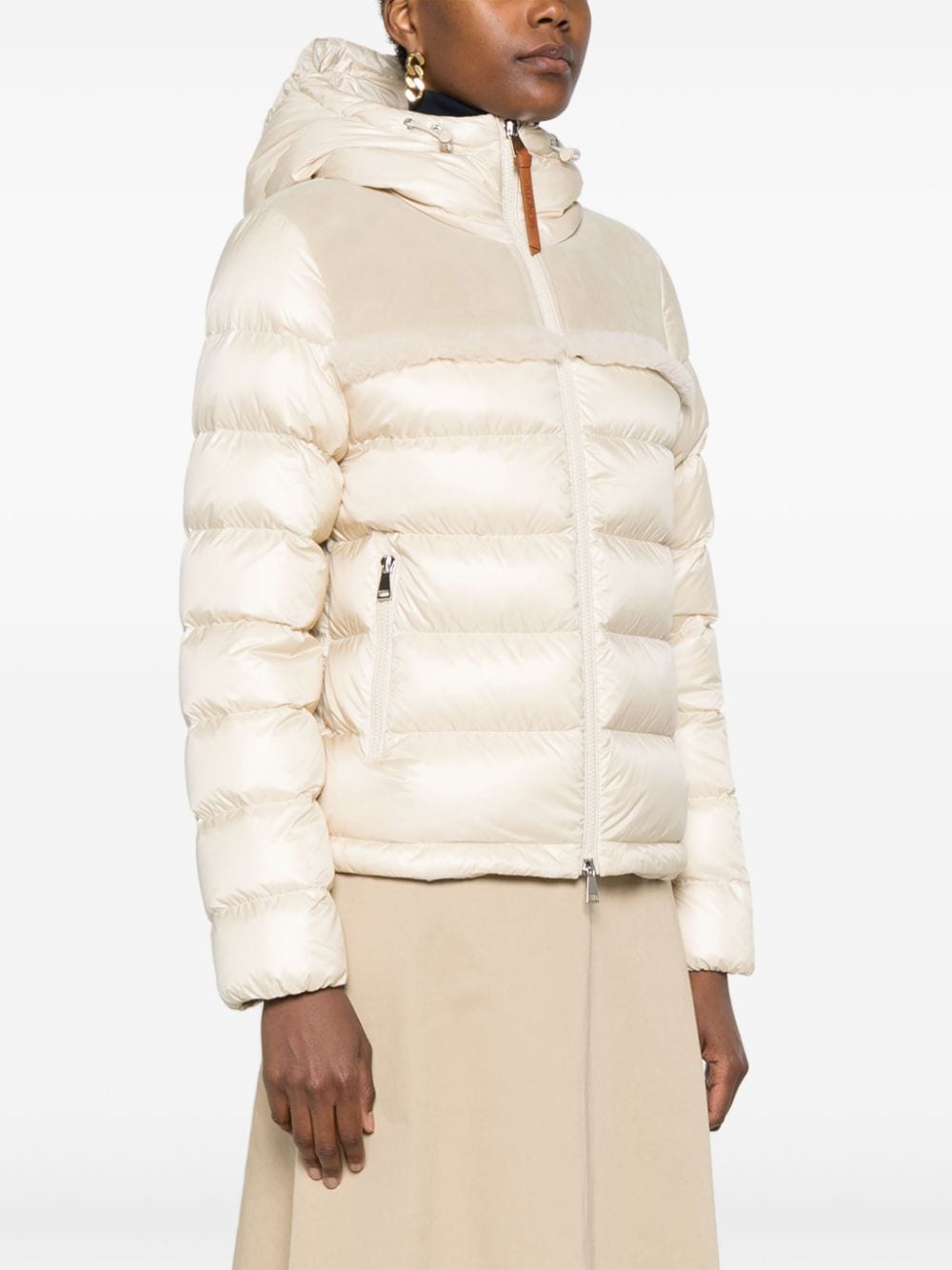 Shop Moncler Beauvais Jacket In Neutrals