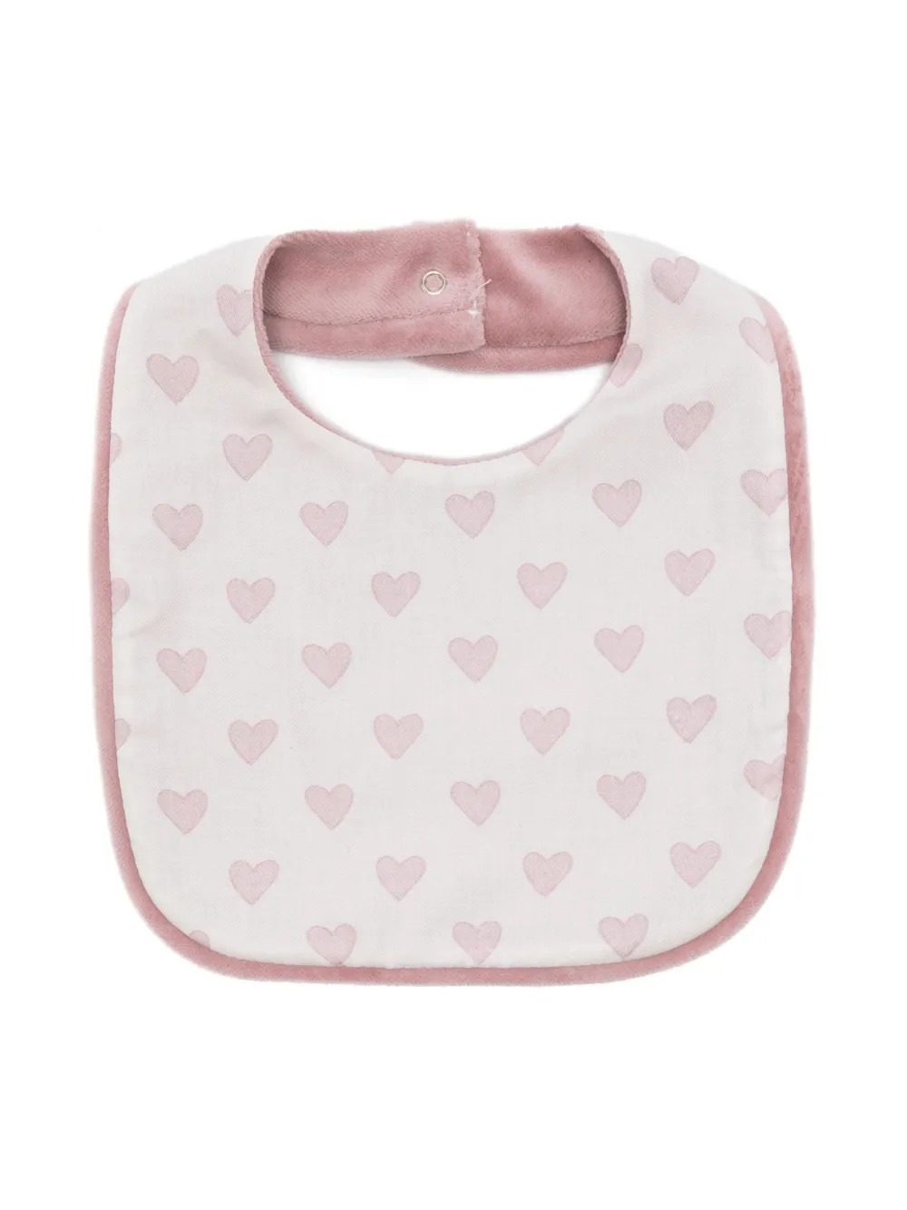 La Stupenderia heart-print bib | White | Image 1