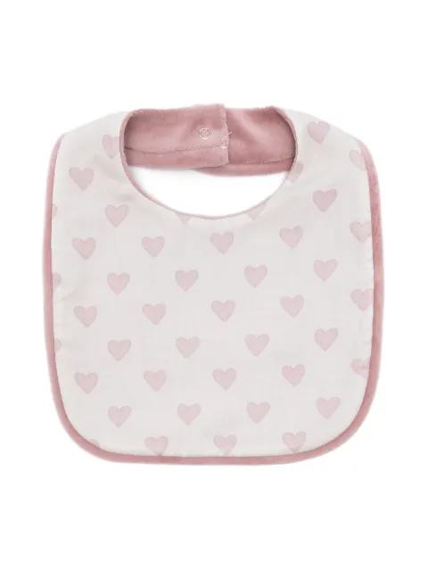 La Stupenderia heart-print bib