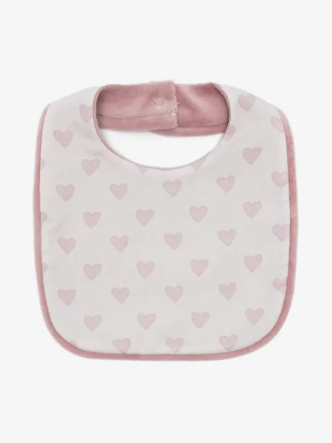 La Stupenderia heart-print bib