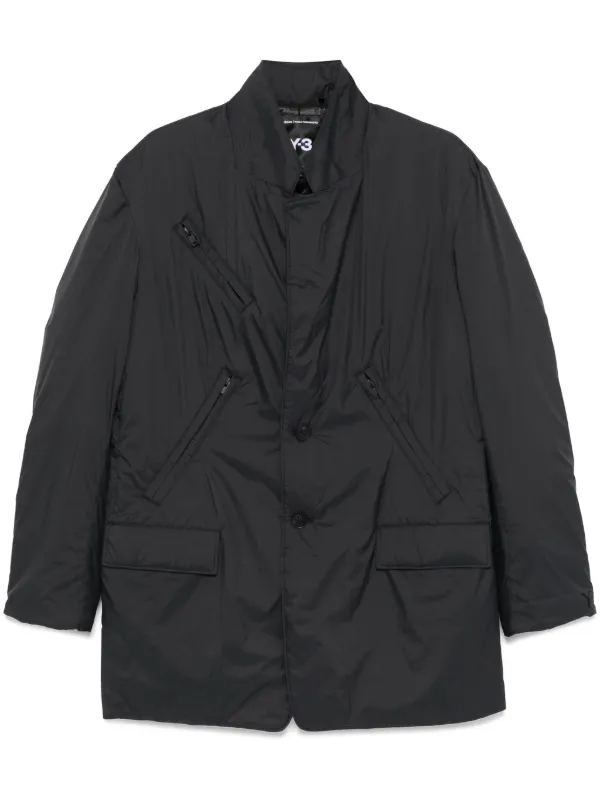Y-3 multi-pocket Padded Jacket | Black | FARFETCH JO