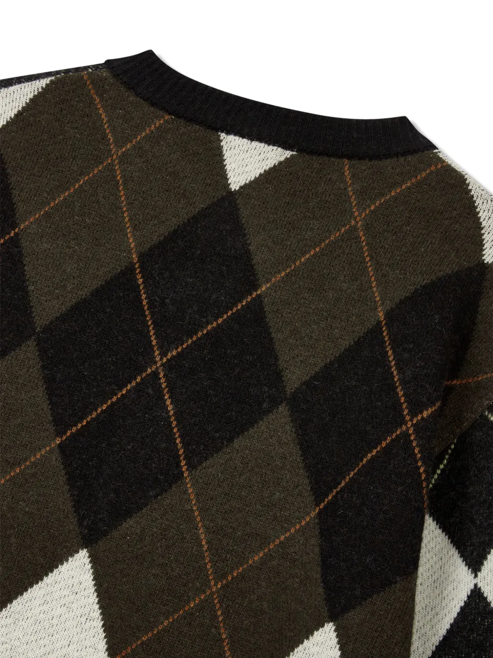 STUDIO TOMBOY Vest met argyle patroon Zwart