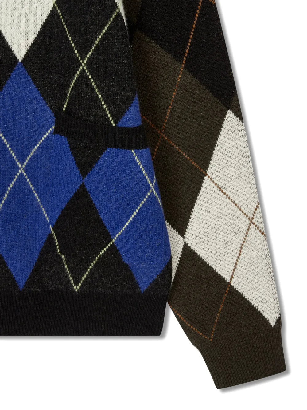 STUDIO TOMBOY Vest met argyle patroon Zwart