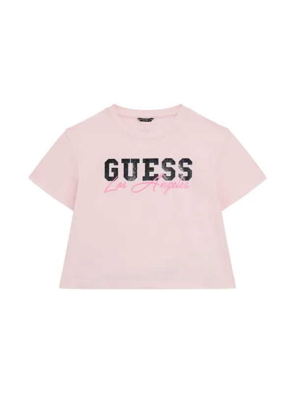 Guess Kids logo print Skirt Set Pink FARFETCH PH