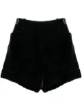 TOM FORD crushed velvet shorts - Black