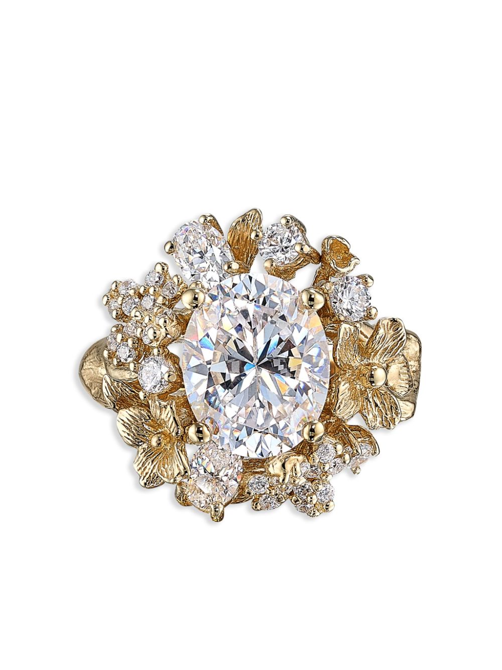 18kt Golden Posy diamond ring