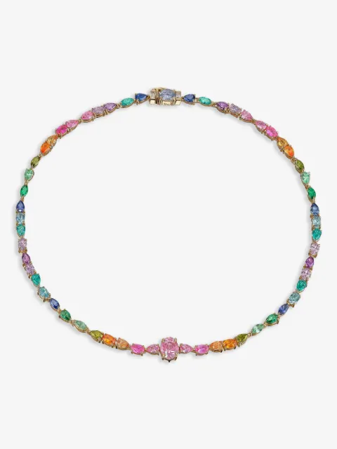 Anabela Chan 18kt gold vermeil Rainbow Spectra necklace