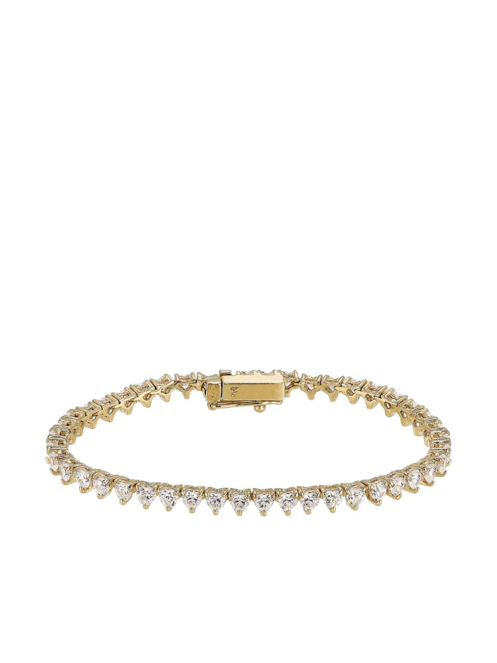 18kt gold Petite Eternity Heart bracelet