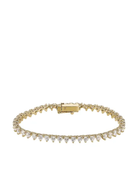 Anabela Chan 18kt gold vermeil Petite Eternity Heart bracelet