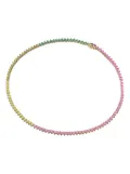 Anabela Chan 18kt gold vermeil Petite Peony Eternity Heart necklace